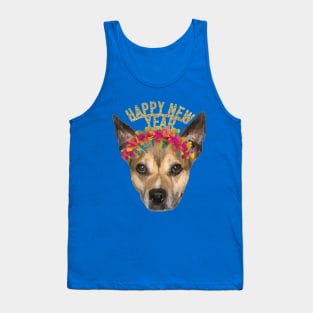 Happy New Year Rainbow Dog Tank Top